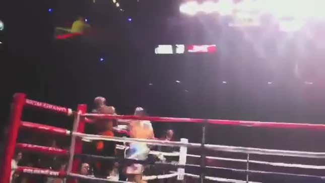 Here's Ringside Video Of The Controversial Mayweather/Ortiz Fourth Round (UPDATE)