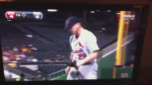 Chris Carpenter Was Not Pleased With Himself After Giving Up A Game-Tying Homer Last Night (Video)