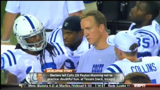 SprtsCntr: Peyton Manning Has An Ouchie