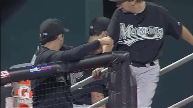 Watch As Clay Hensley Takes Out His Frustration On A Water Bucket