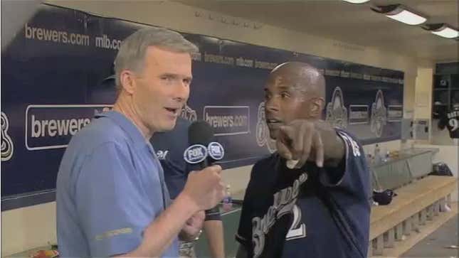 Milwaukee's Nyjer Morgan Provides The Post-Game Interview Of The Season