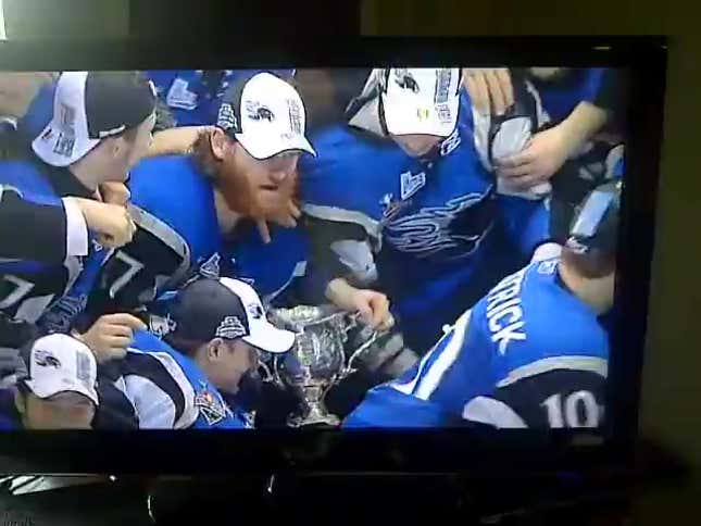Being Captain Of The Saint John Sea Dogs Does Not Entitle You To Spit In Memorial Cup, But Watch This Guy Do It Anyway (UPDATE: ?)
