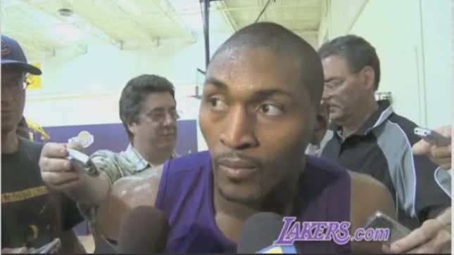Ron Artest Presents The Art Of Dodging A Question