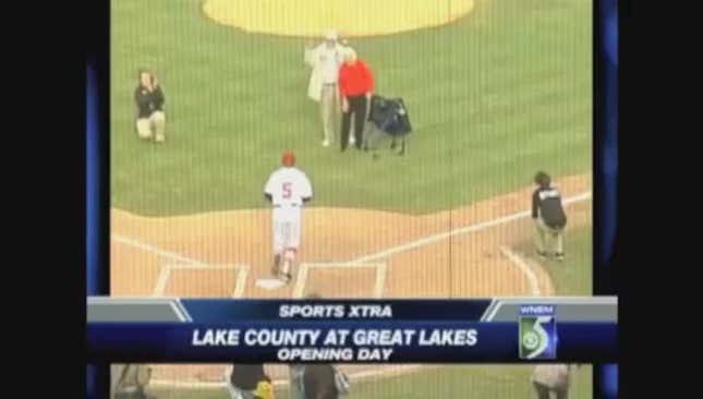 109-Year-Old Woman Throws Ceremonial First Pitch Like A Girl