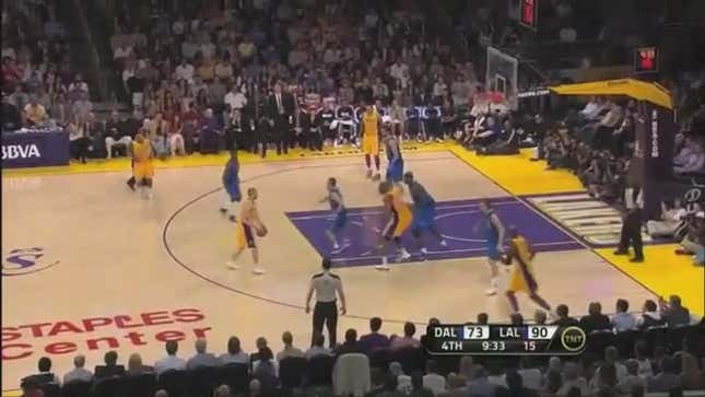 Last Night's Lakers-Mavs Game Got A Little Bit Brawl-y