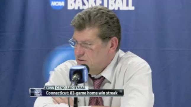 The UConn Fans Ruined Geno Auriemma's Birthday