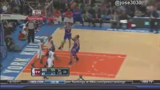 Ray Allen, Carmelo Anthony Go Down Bloodied; Big Baby Davis Just Pretends