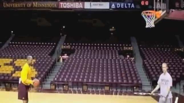 Robot Seal Defeats Tubby Smith In Free Throw Battle