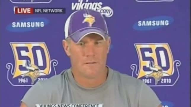 Brett Favre's Press Conference, Remixed Flatulently