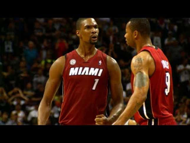 This Super-Slow-Motion Clip Of Chris Bosh Celebrating His Game-Winner Is Unsettling