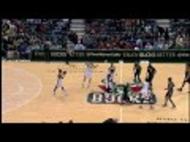 Referee Bill Kennedy Takes An Elbow To The Face