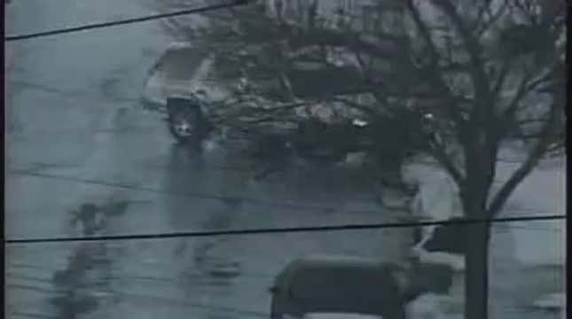 Watch Dozens Of Cars Crash On Iciest Hill Ever