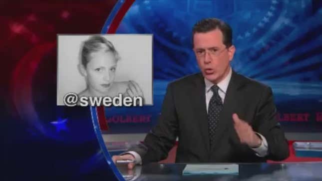 Stephen Colbert Chucks an iPad and Sucks On an iPhone. Any Questions?