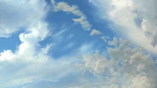 How To Make Convincing Fly-Thru Cloud Footage Using Just Four Still Photos