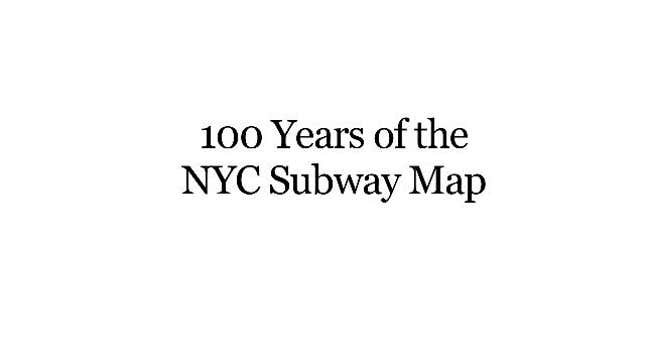 100 Years Later: The Evolution of the NYC Subway Map