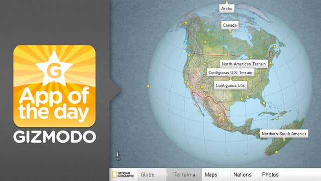 The World by National Geographic for iPad: I've Always Wanted a Spinning Globe