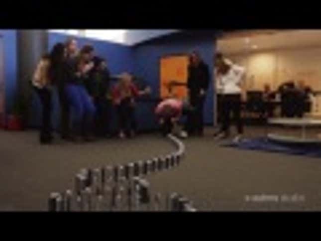 The Most Expensive (And Elaborate) Domino Set-Up Uses 10,000 iPhones