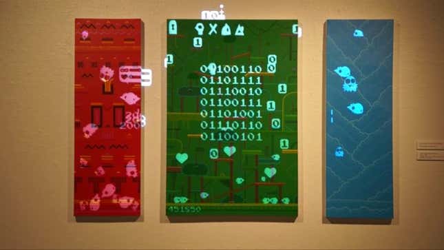 You Play This Video Game On A Painting, Using An NES Controller