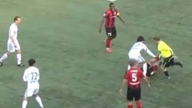Soccer Ref Gets Lifetime Ban For Shoving, Kicking Player