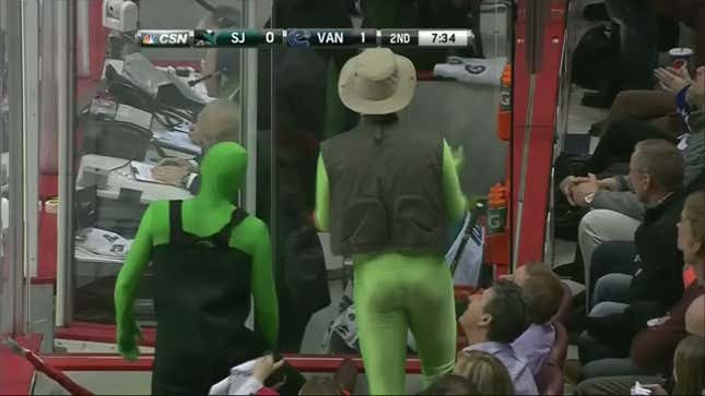 These Hockey Announcers Think The Green Men Are Super Lame And Nerdy