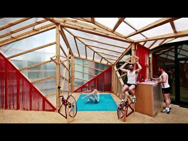 Jane Fonda's Fitness-Powered Houses Will Make You Feel Like a Hamster