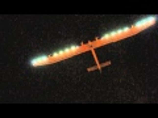 Crazy-Looking Solar Powered Plane Completes First Leg Of Tour