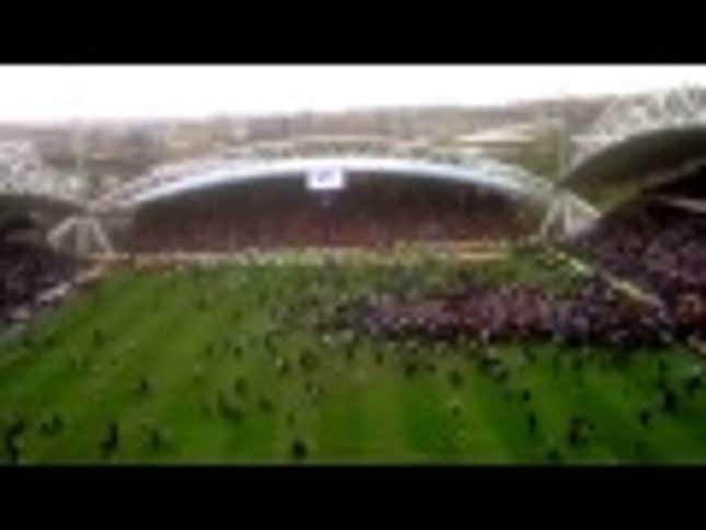 Soccer Fans Storm Field To Celebrate Mediocrity, Melancholy Ensues
