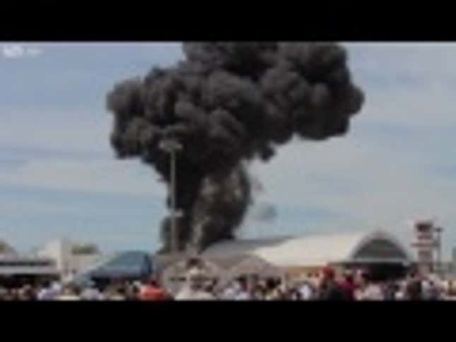 Pilot Dies When Vintage Jet Fighter Crashes At Air Show In Spain