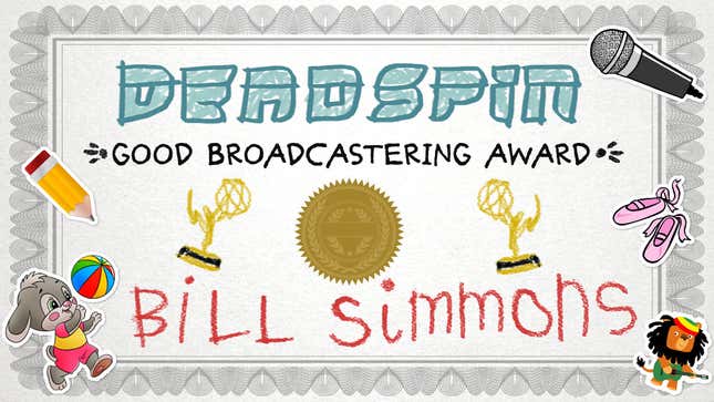 Bill Simmons Is Sad About The Sports Emmys, So We Made A Prize For Him