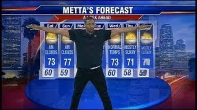 Metta World Peace Did The Weather Report Again