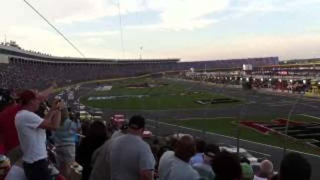 Scary Video From Under The Snapped Camera Cable At The Coca-Cola 600