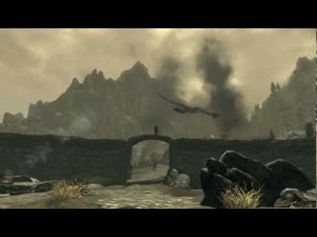 Watch a WWE Legend Burn Down a Village in <em>Skyrim</em>