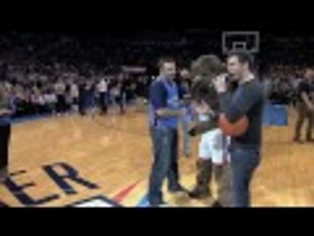 High School Coach Whose Wife Was Diagnosed With Cancer Hits Half-Court Shot For $20,000