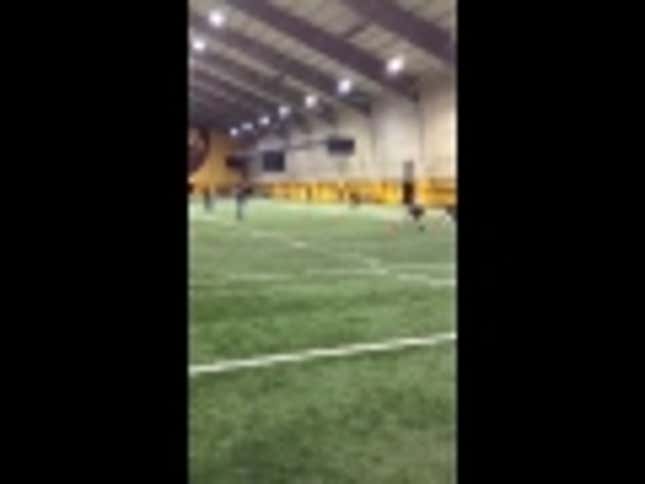 Three Good Reasons To Doubt That An Unheralded Receiver Actually Ran A 4.19 40-Yard Dash