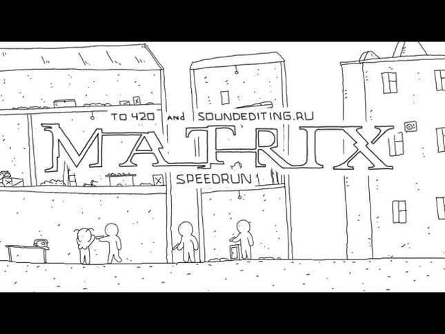 This Animated, Sixty Second Version Of The Matrix Is Better Than The Actual Movies