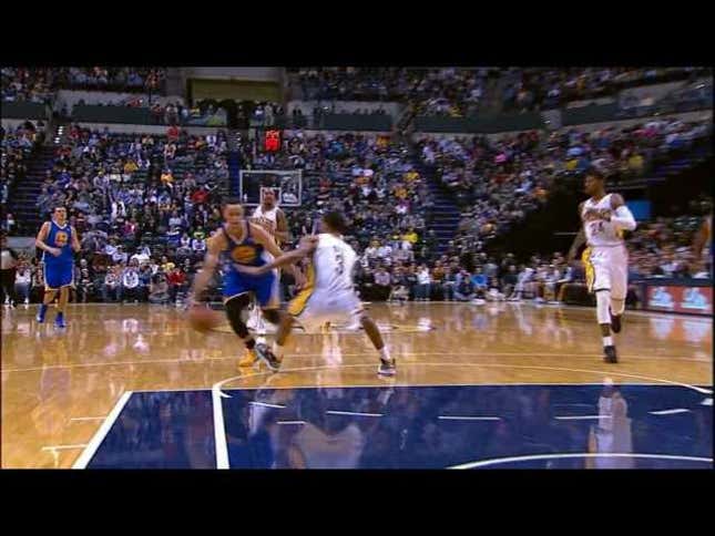 Stephen Curry Pulls Off Two Sublime Crossovers, Is Brilliant