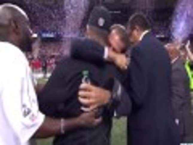 John Harbaugh Shoved A Photographer Just Before The Postgame Handshake