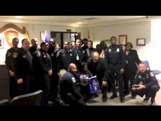 Watch The Baltimore Police Department's Crazed, Militaristic Tribute To The Ravens (Includes Cop Rap)