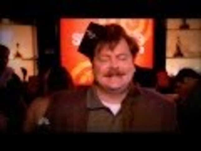 Bummed About Monday? Let Drunk Dancing Ron Swanson Ease the Pain