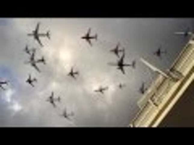 This Must Be What A "Flock" Of Jetliners Would Look Like