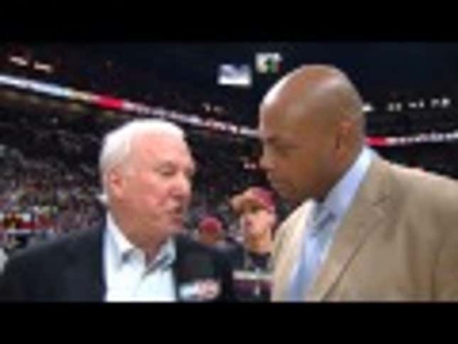 Gregg Popovich Continued His Streak Of Trolling Sideline Reporters Last Night