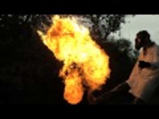 Kicking a Pan of Flaming Gasoline Is the Best and Worst Idea