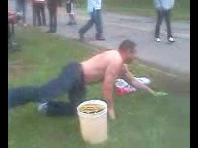 Police Officer Suspended For Dunking His Head In A Bucket Of Urine At A Browns Game