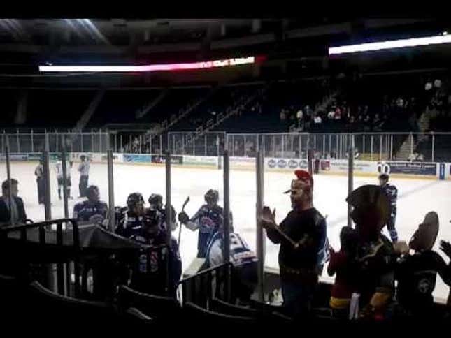 Goalie Fined For Dousing Fans With Water Bottle (Also, There Are Minor-League Hockey Teams In The South)