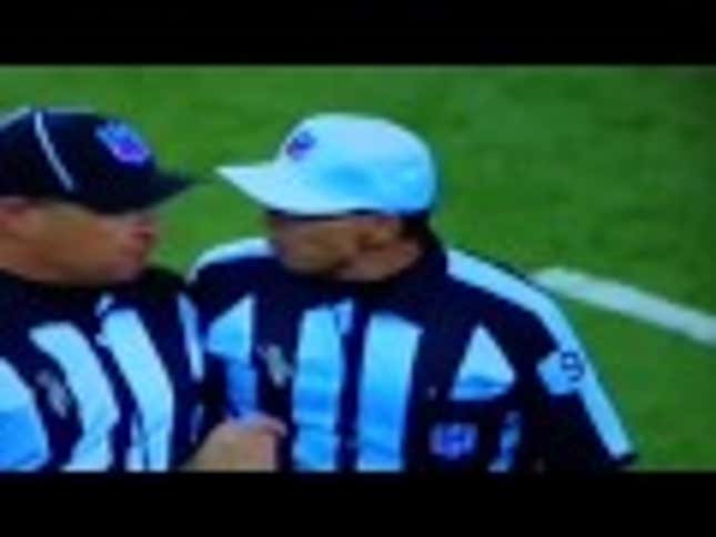 Ref, On Hot Mic In Indianapolis: "God Damn It!"