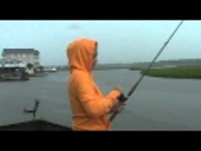 Angler's Worst Nightmare Comes True As "Big-Ass Shark" Steals The Fish Right Off Her Hook