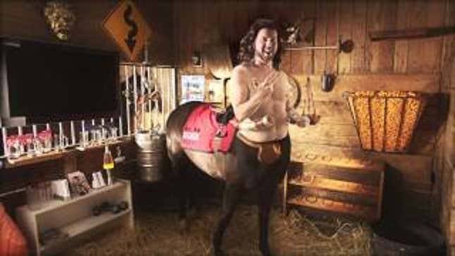 Kegasus, The Beer-Loving Mascot Of The Beer-Loving Preakness, Is Actually A Sober Phony