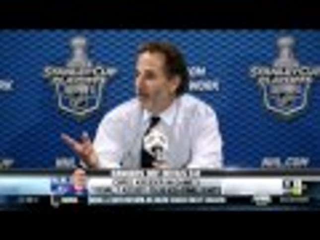 Some Poor Bastard's Cell Phone Went Off During John Tortorella's Press Conference, And Torts Was Not Happy