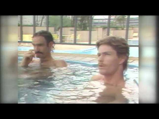 Hello, Friends! A Young Jim Nantz In A Hot Tub With John Stockton And The Utah Jazz