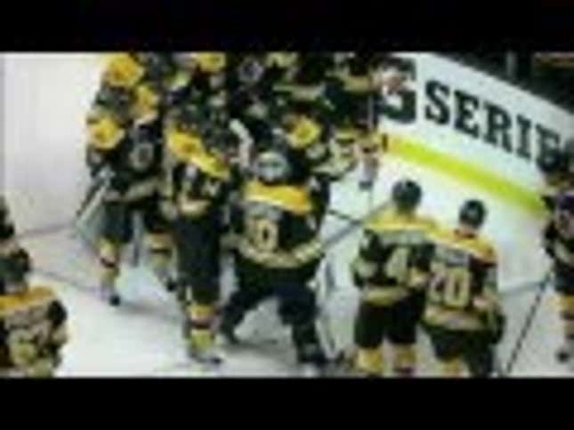 Boston Fans, Boston Arena Conspire To Bludgeon Boston Bruin